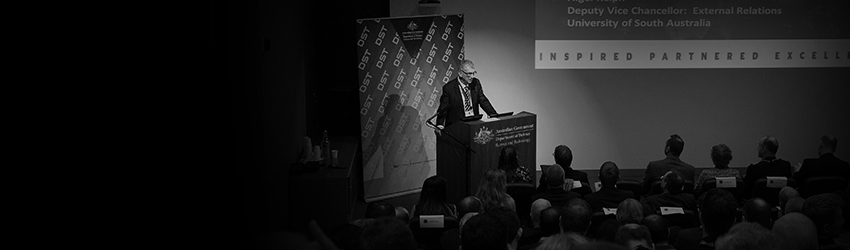 People at a DST presentation.